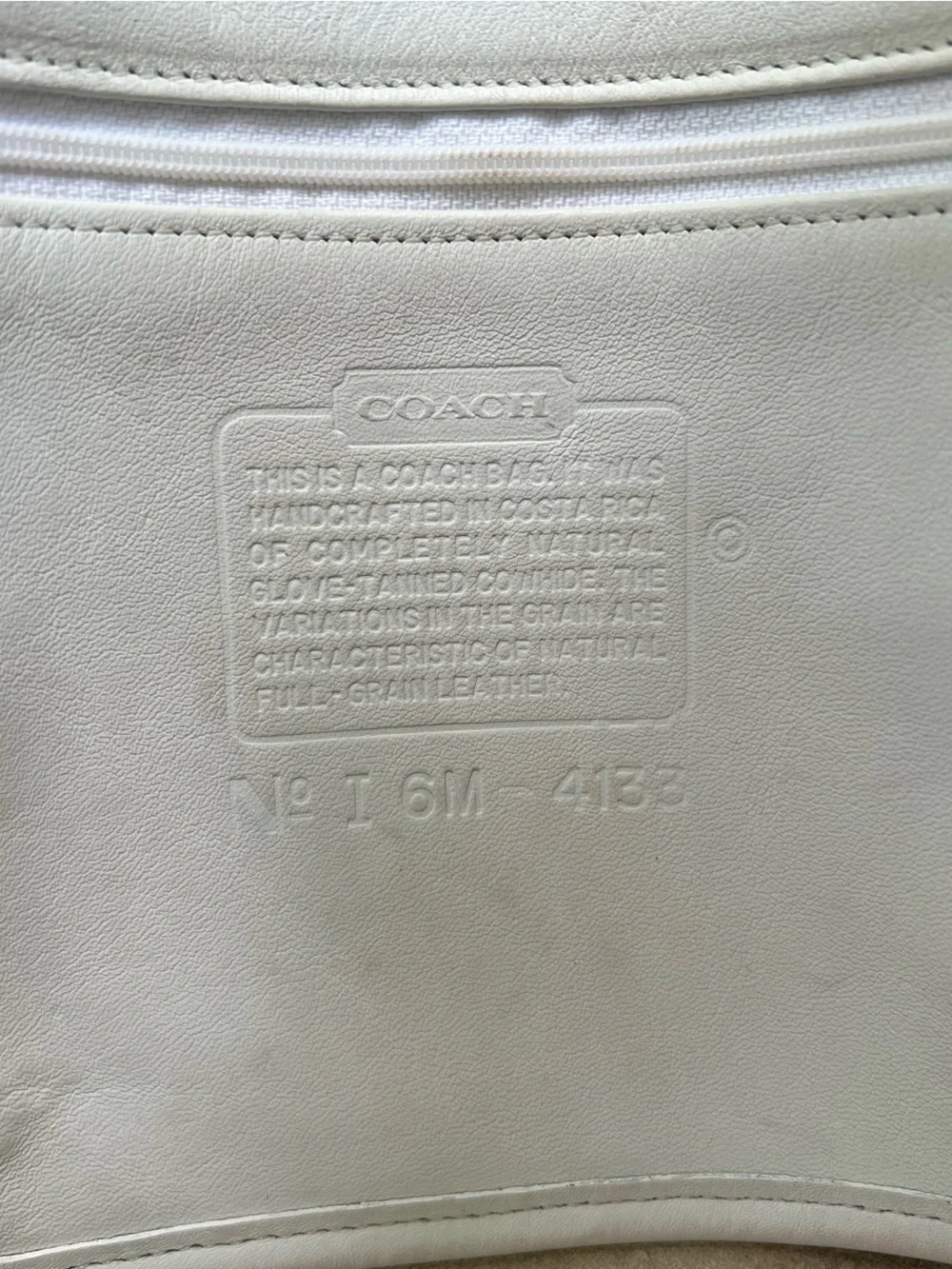 1996 Coach SoHo Waverly Bag in White and Silver - Picture 2 of 15